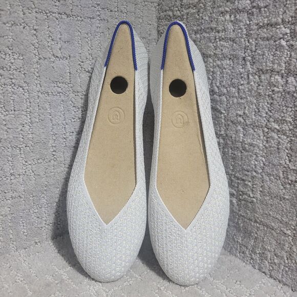 Rothy's Shoes - Rothy's The Flat Women's Size 9.5 US Salt Honeycomb Round Toe Slip On Shoes